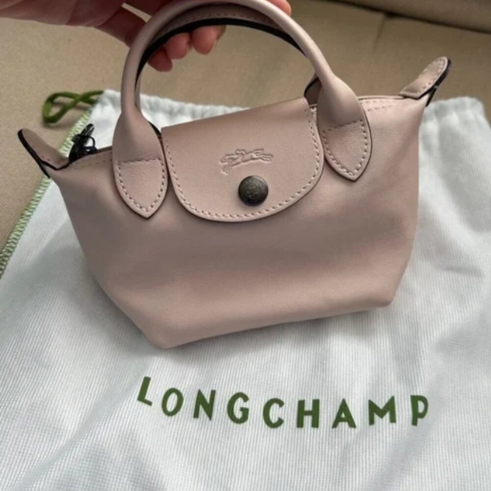 Longchamp Le Pliage Leather Crossbody Tote